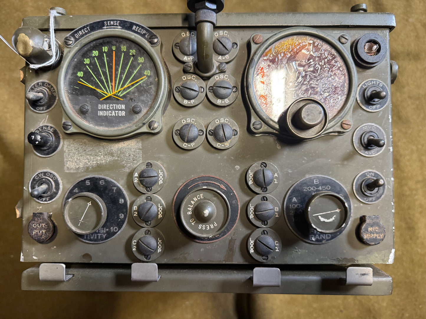 WWII U.S. Signal Corps BC-1003-A Radar Receiver – Direction Finding Unit (SCR-517)