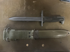 South Korean Combat Knife with M8A1 Scabbard