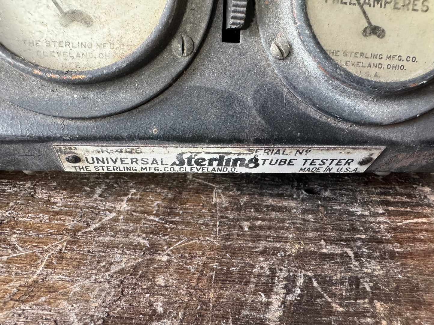 Vintage Sterling Universal Tube Tester – Cleveland, Ohio – Early Electronic Test Equipment