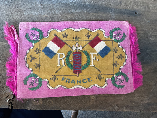 WWI Tobacco Felt Flag (approx 9x6)