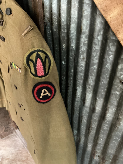 WWI U.S. Army M1912 Officers Service Coat-2nd Lieutenant -89th Infantry Division-Hart, Schaffer & Marx Tailored
