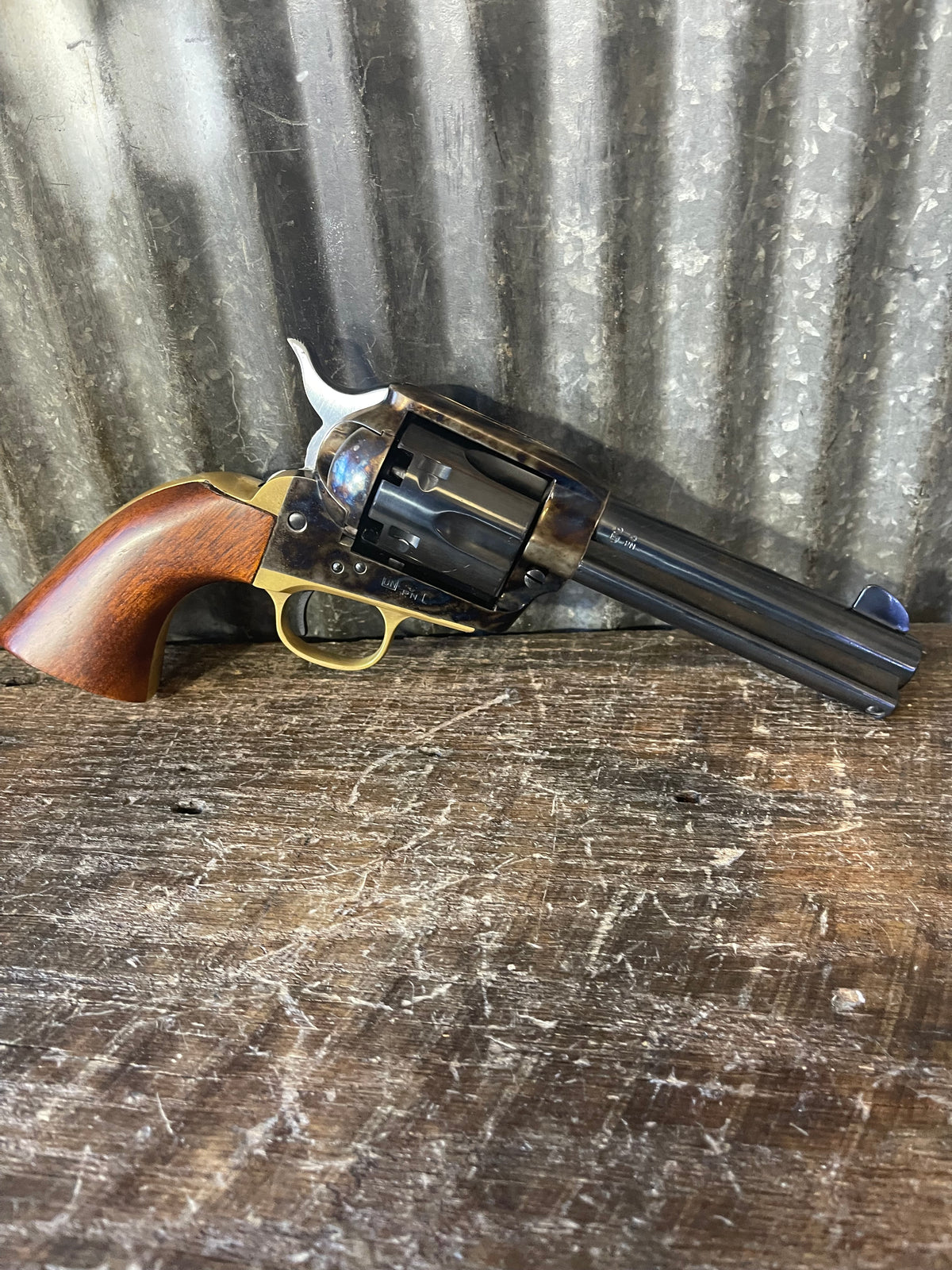 Pietta 1873 Single Action Army .44 Caliber Black Powder Revolver – Case Hardened – Brass Frame – Made in Italy