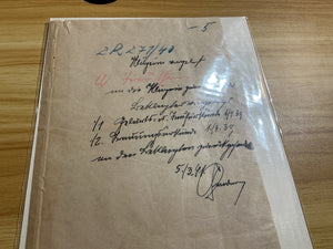 WWII German Landgericht Bohmisch-Leila Court Document-Sudetenland- 1939-1941