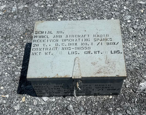 WWII U.S. Navy ARB Aircraft Radio Receiver Operating Spares Kit with Original Contents
