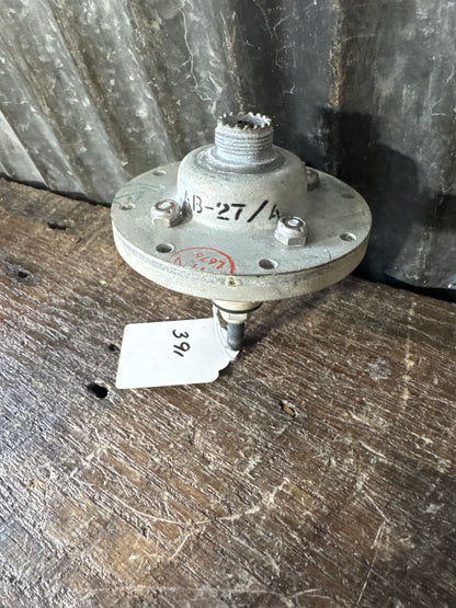 WWII U.S. Military Ceramic Feed-Through RF Insulator / Antenna Bulkhead Connector