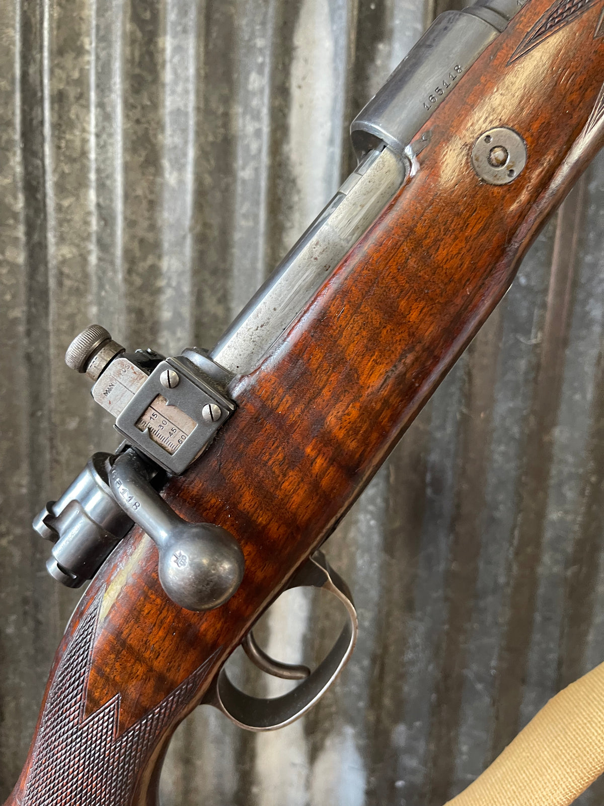 Sporterized Turkish Mauser Model 1893/1938 8mm Mauser – Matching Visible Numbers – Layaway only