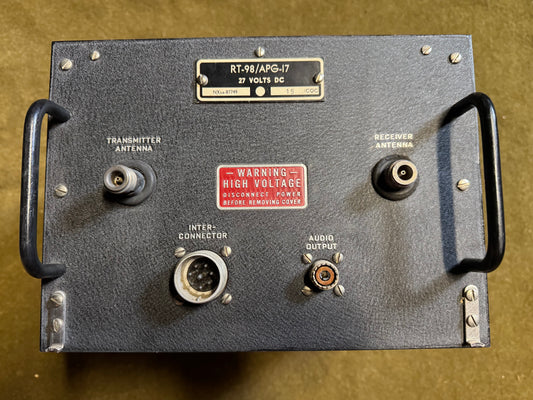 WWII U.S. Navy RT-98/APG-17 Receiver & Transmitter — Boxed — Admiral Corp.