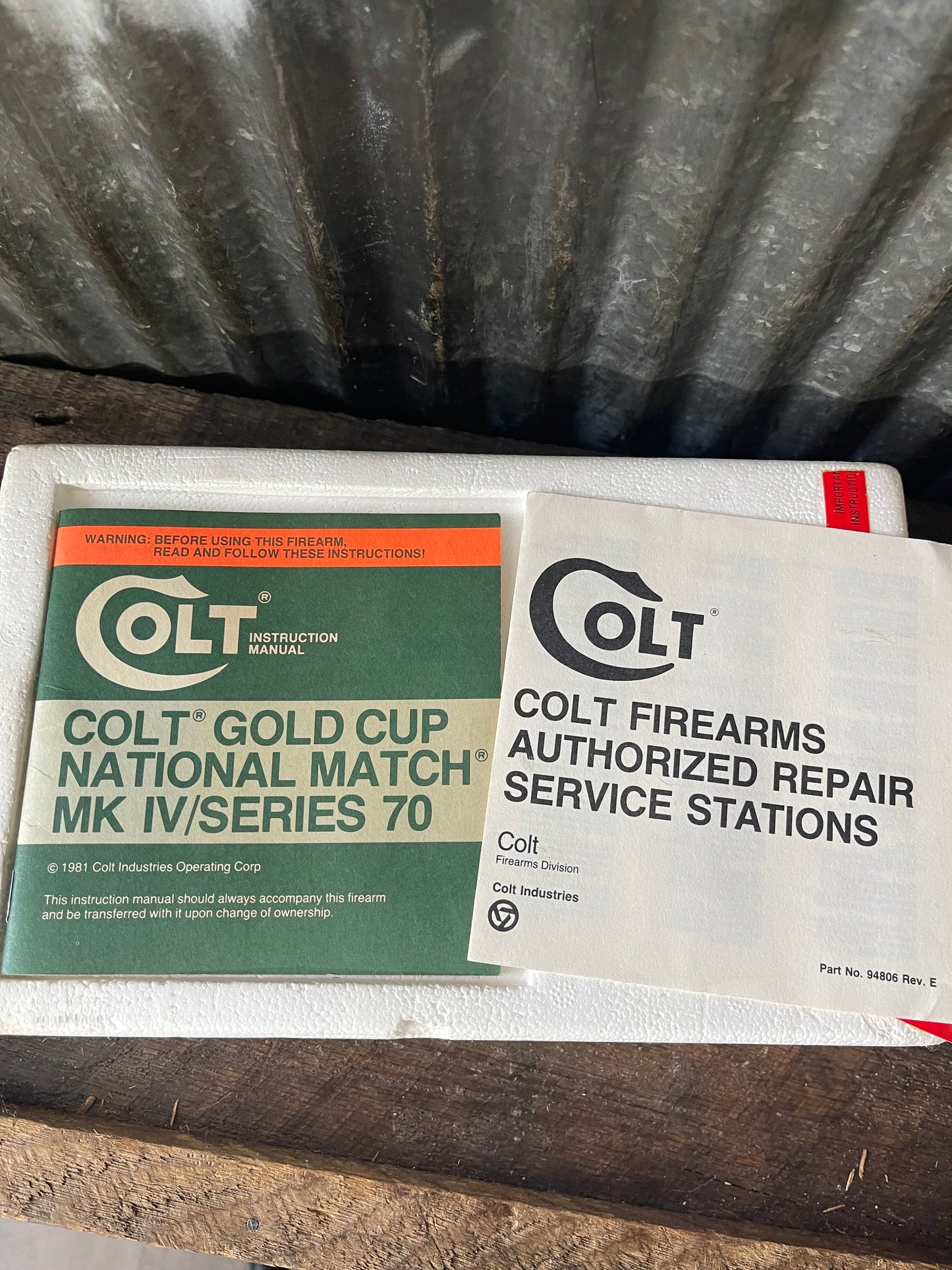 Colt MK IV / Series 70 Gold Cup National Match – .45 ACP (1982) – Complete Boxed Set