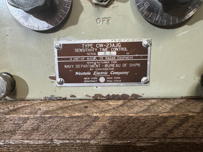 WWII U.S. Navy Radar Control Unit