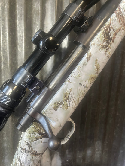 Mossberg 100 ATR .270 Winchester Bolt Action Rifle – 3-9x Scope – Snow Camo