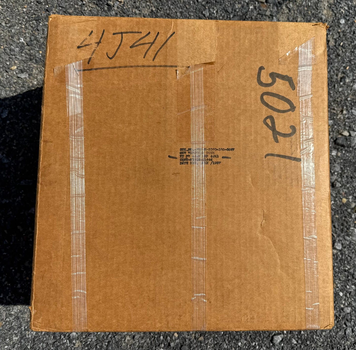1960 Raytheon JAN-CRP 4J41 Radar Tube / Magnetron Assembly in Original Lab Crate