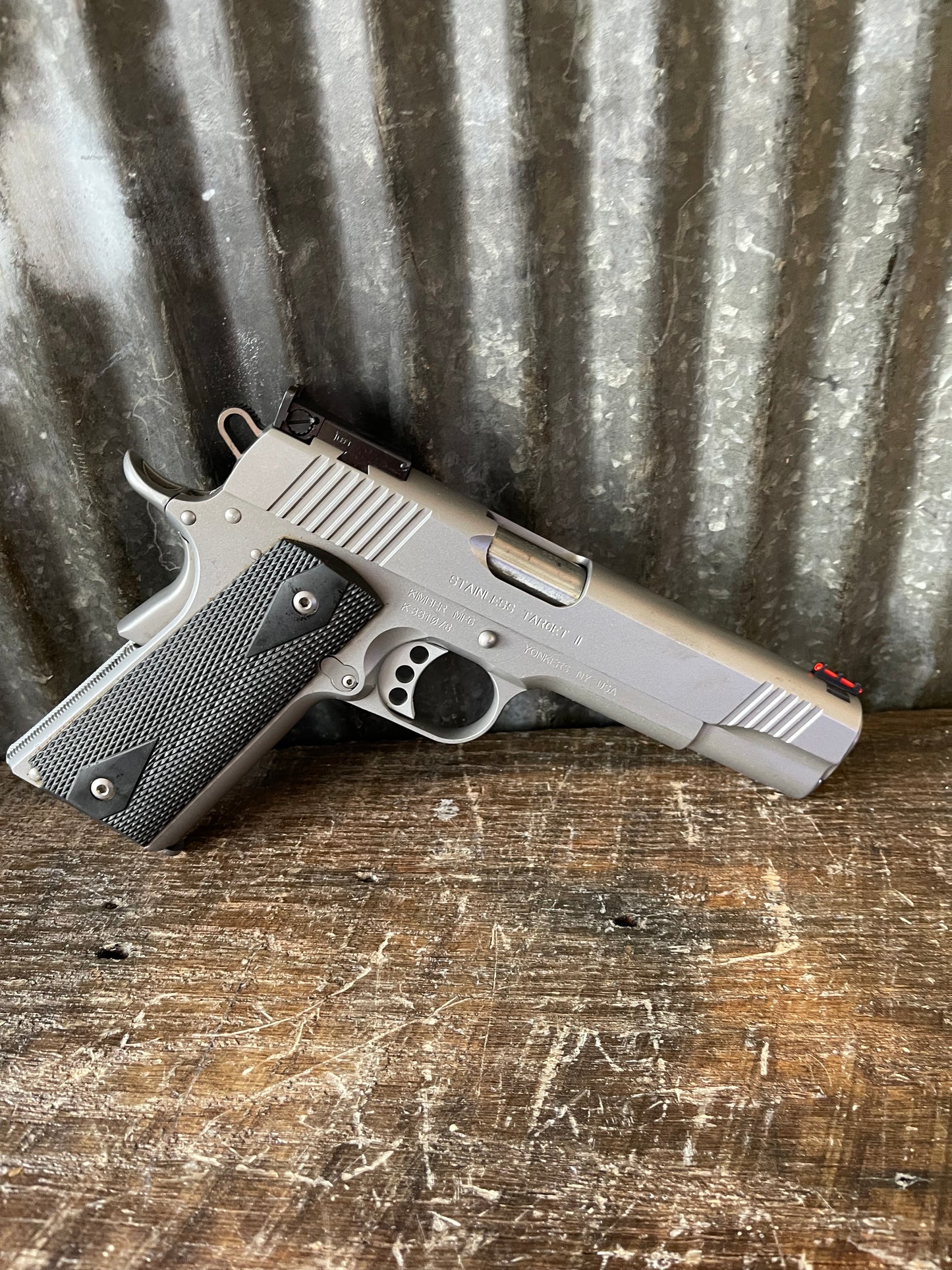 Kimber Stainless Target II 1911 .45 ACP Pistol — Original Box, Paperwork & 2 Magazines