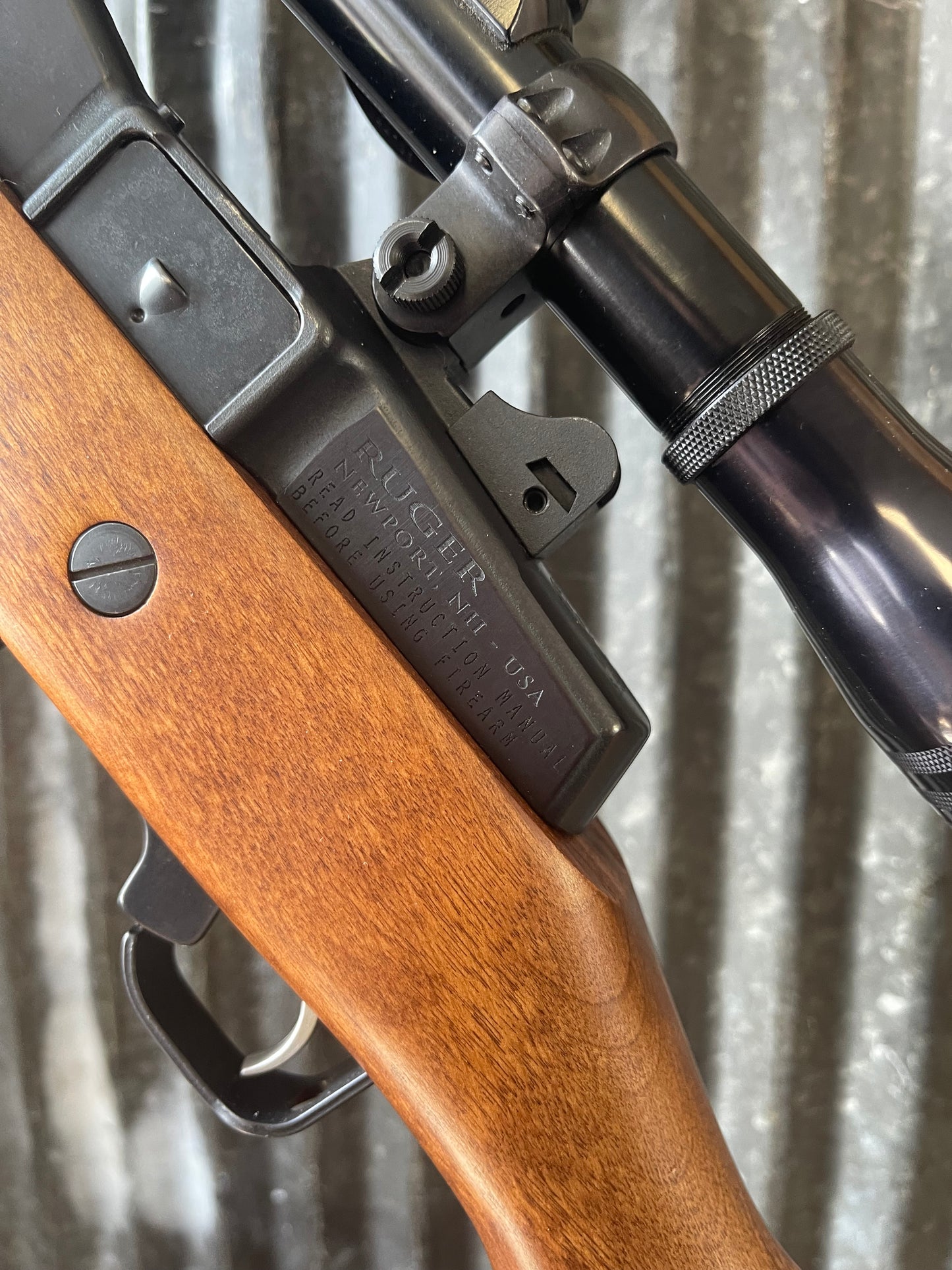 Ruger Mini-14 Ranch Rifle .223 Rem / 5.56 NATO – Redfield 4X Scope – Walnut Stock