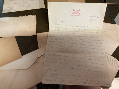 WWII LETTERS HOME Same soldier same recipient