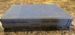 Original 1942 hardcover Ultra-High-Frequency Techniques by Brainerd