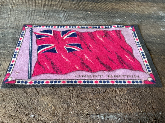 WWI Tobacco Felt Flag (approx 6x4)