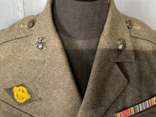 WWII USMC Enlisted Service Coat (Named)