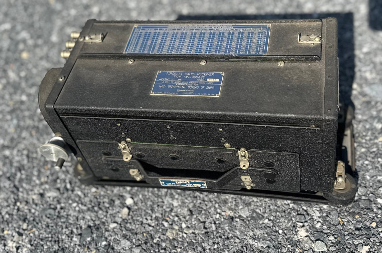 WWII U.S. Navy Aircraft Radio Receiver