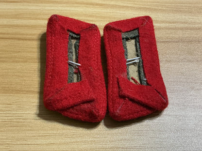 Reproduction WWII German Heer Panzer/Assault-Gun Style Totenkopf Collar Tabs-Pair of 2