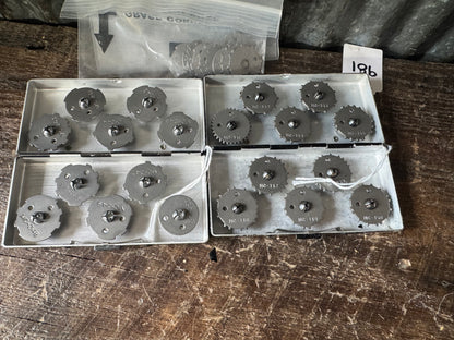 WWII U.S. Army Signal Corps BX-37-A & BX-37-B IFF Keying Disc Sets