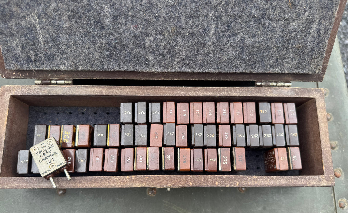 WWII/U.S. Military Crystal Unit Storage Set