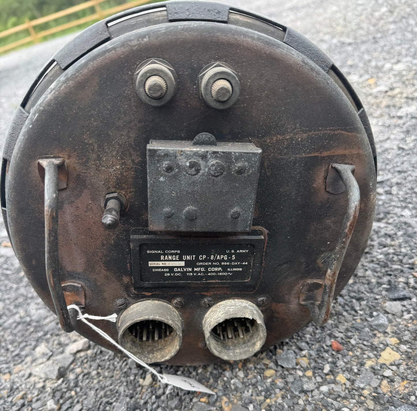 WWII U.S. Army Signal Corps CP-8/APG-5 Range Unit Radar Component