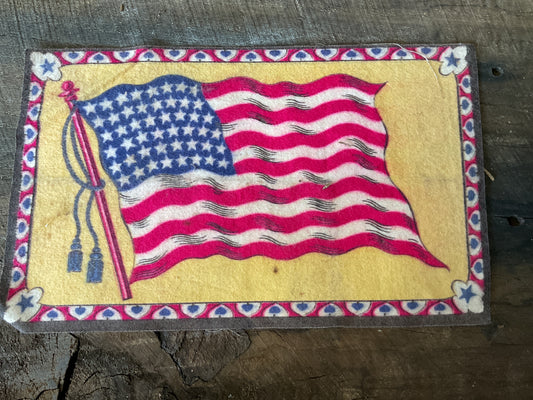 WWI Tobacco Felt Flag (approx 6x9)
