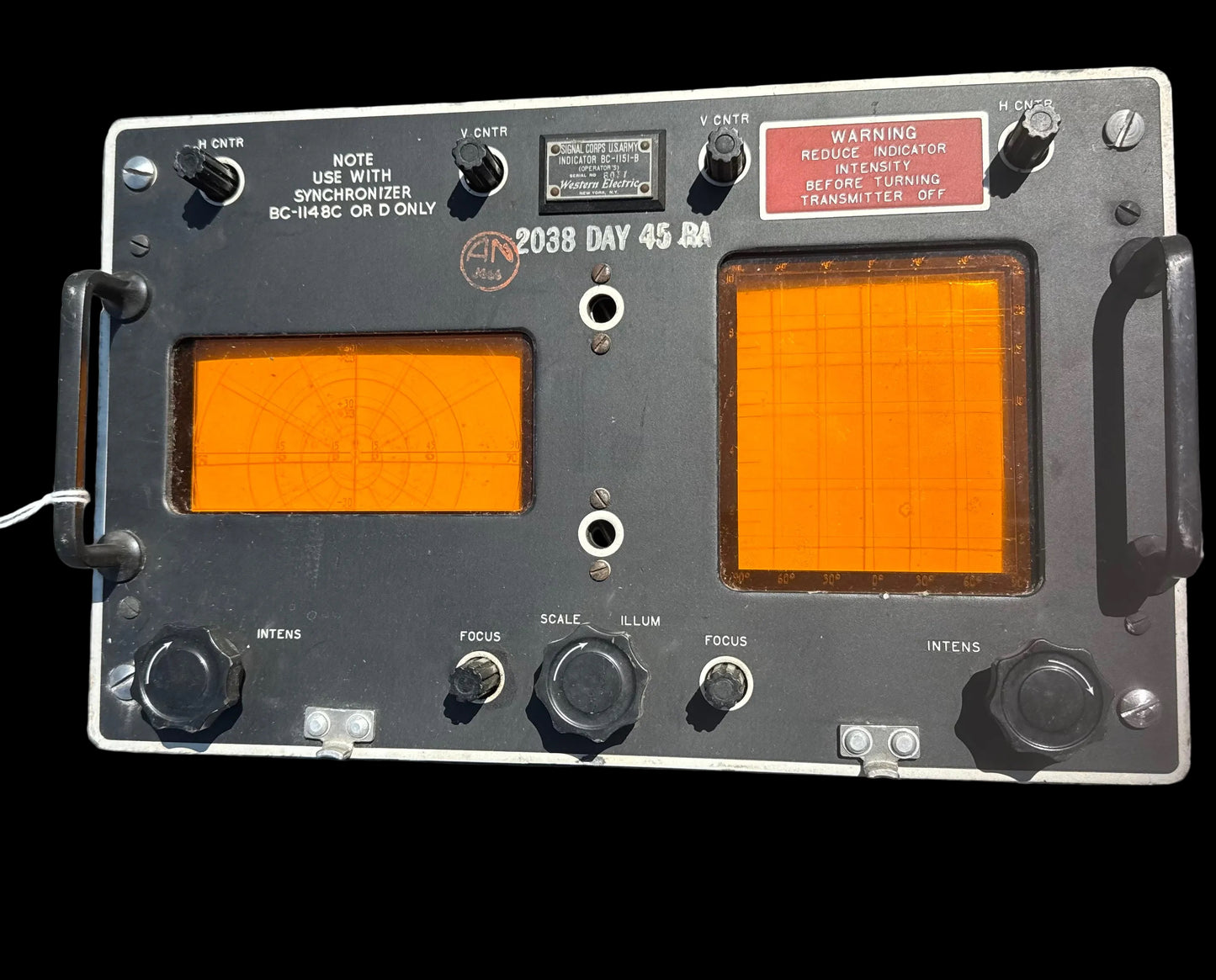 WWII Radar Indicator / Scope Unit, Western Electric