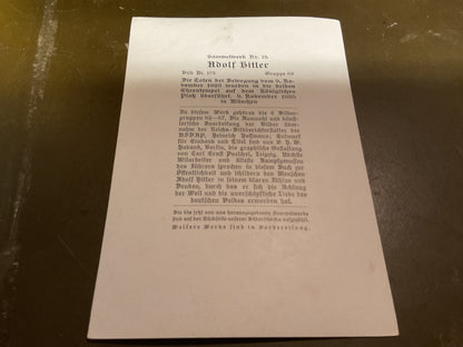 WWII German Propaganda Card