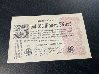 German 2 Million Mark Reichsbanknote 1923