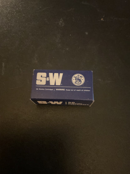 Vintage S&W Maxi-Velocity .22 Long Rifle Rimfire Cartridges — Full Box of 50