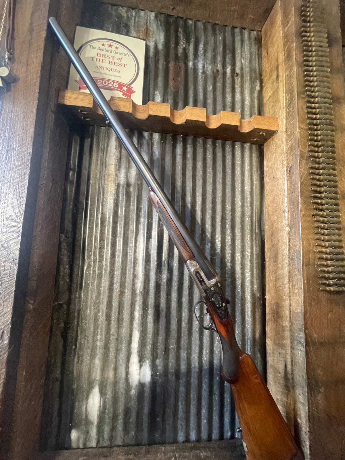 F. de Zabala Hermanos Eibar Spain 12 Gauge Side-by-Side Double Barrel Shotgun – Engraved Receiver – Double Triggers