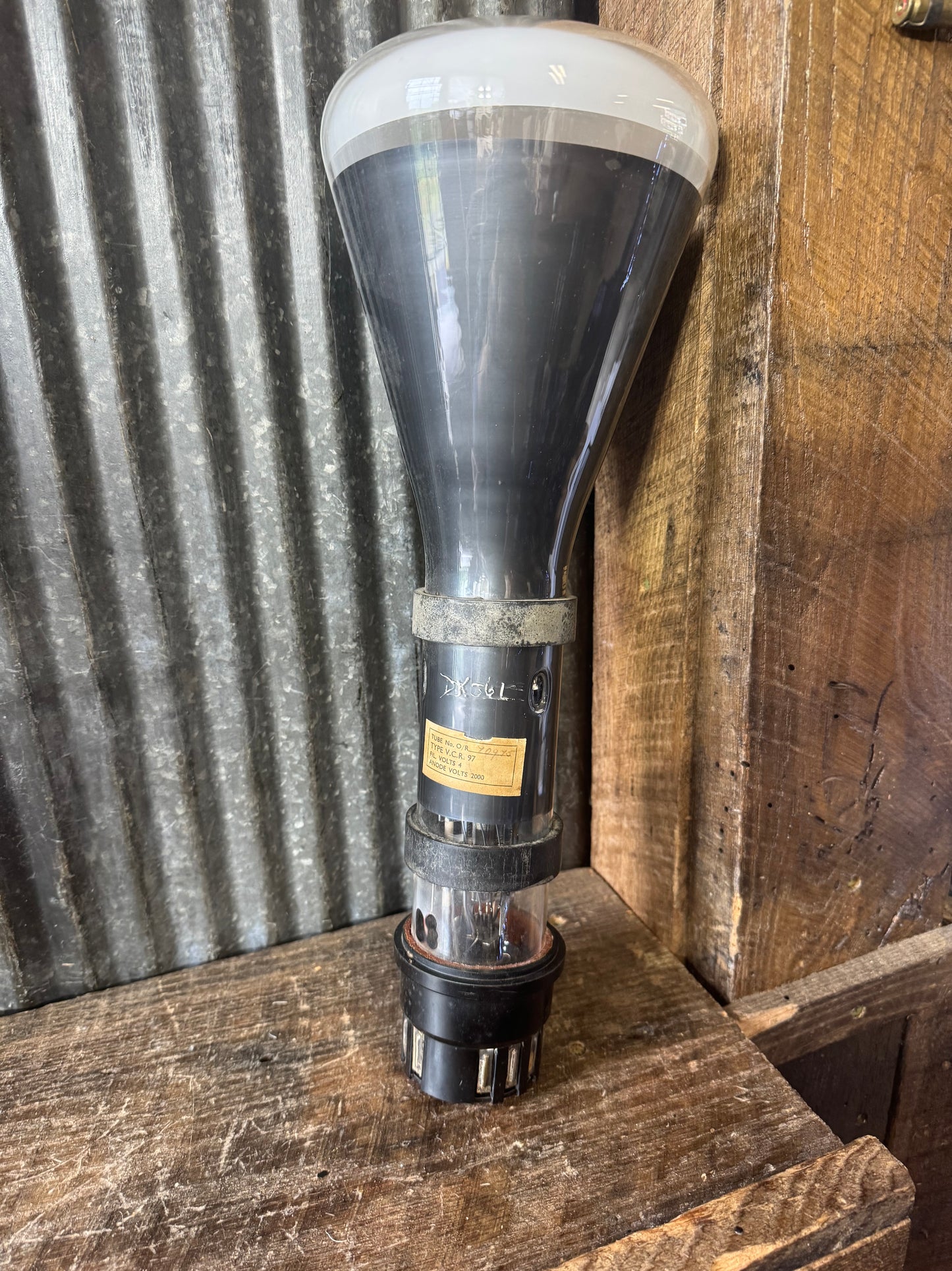 British V.C.R. 97 Vintage Radar Cathode Ray Tube – WWII Era