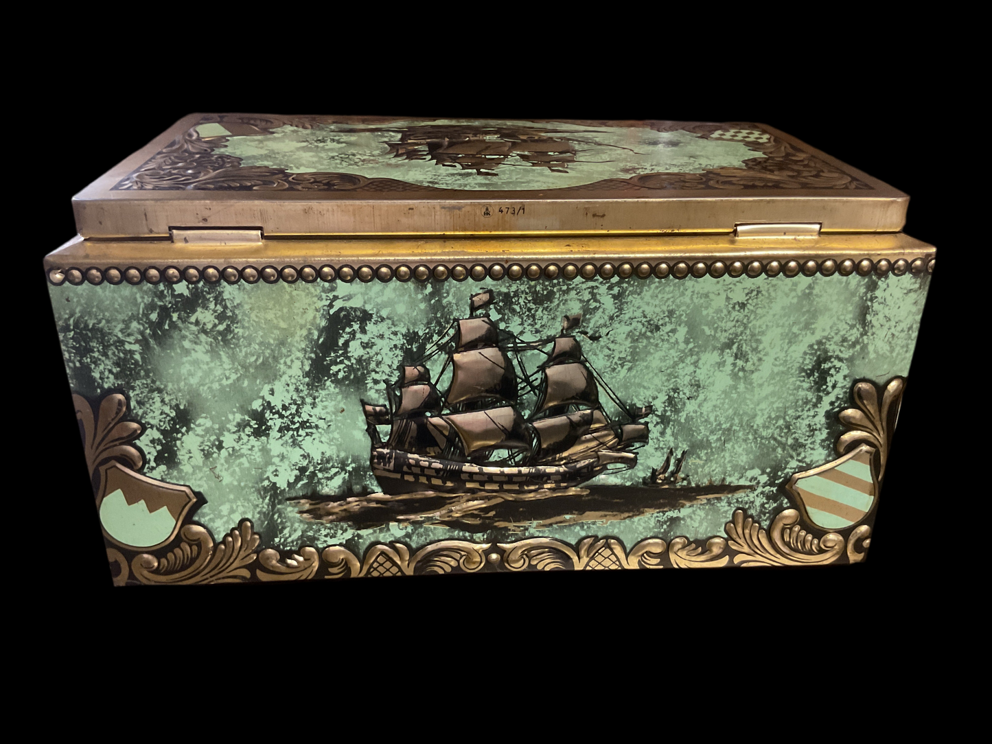 Vintage Nautical Tin Box