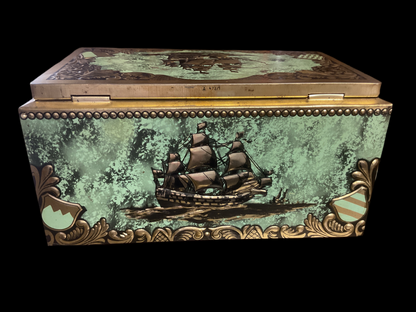 Vintage Nautical Tin Box