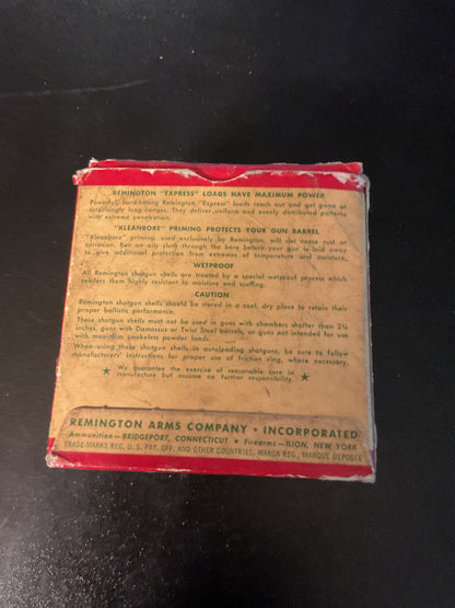 Vintage Remington Express Extra Long Range 12 Gauge Shot Shells — Full Box of 25