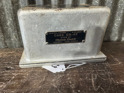 WWII U.S. Army Signal Corps Western Electric Transmitter Coil Set in CS-47 Case