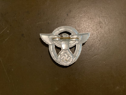 WWII 2nd Pattern German Police Cap Eagle and Wreath F.K.S