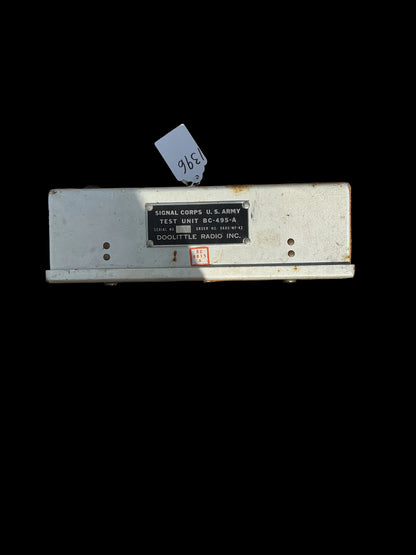 U.S. Army Signal Corps Test Unit BC-495-A – Doolittle Radio Inc. WWII Control Panel
