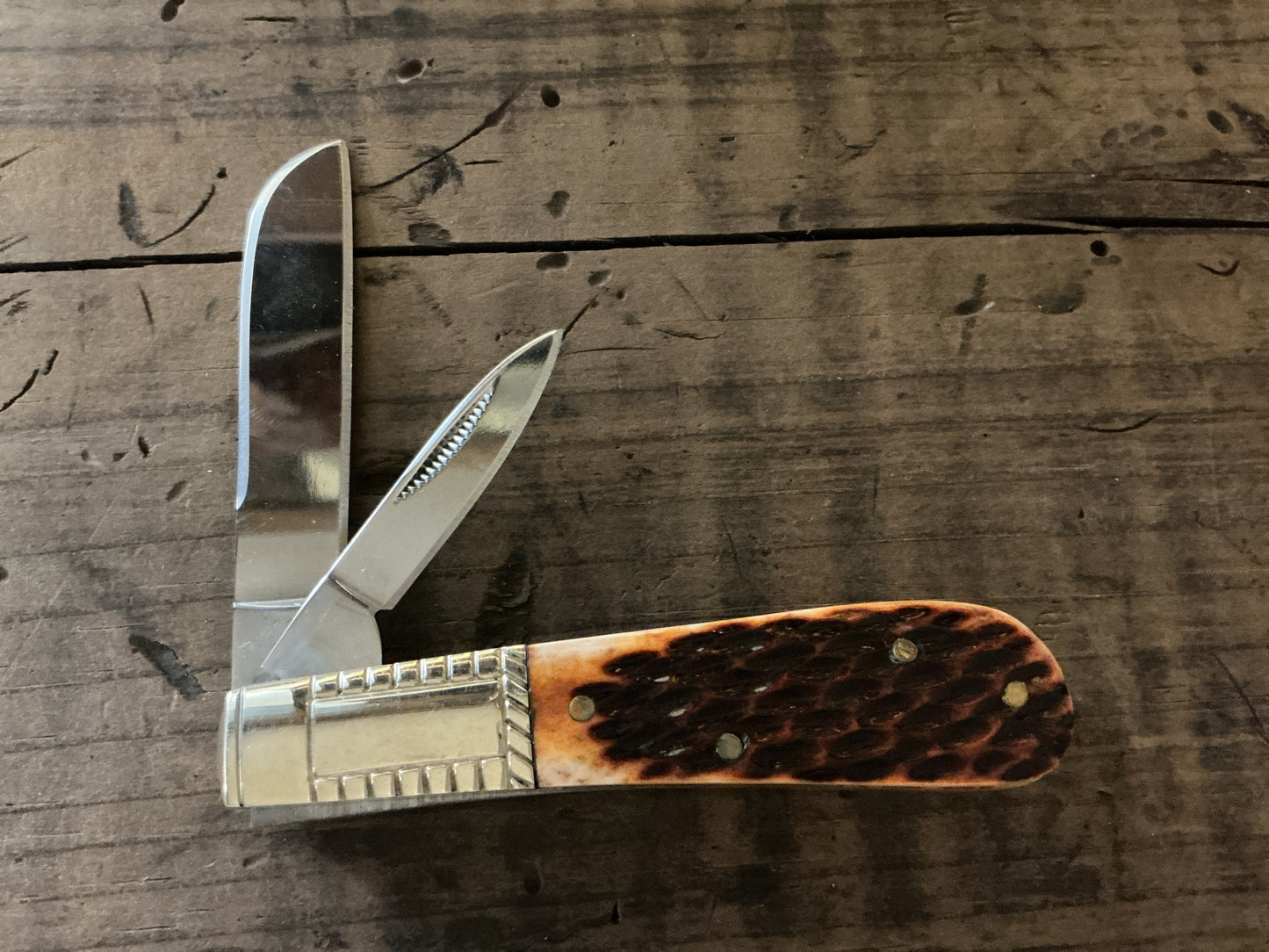 ANK Custom “Classic” Pocket Knife w/ Bone Handle