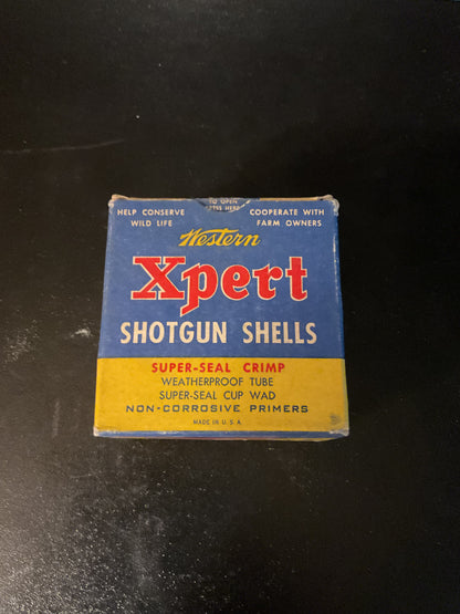 Vintage Western Xpert 20 Gauge Shotgun Shells — Full Box of 25