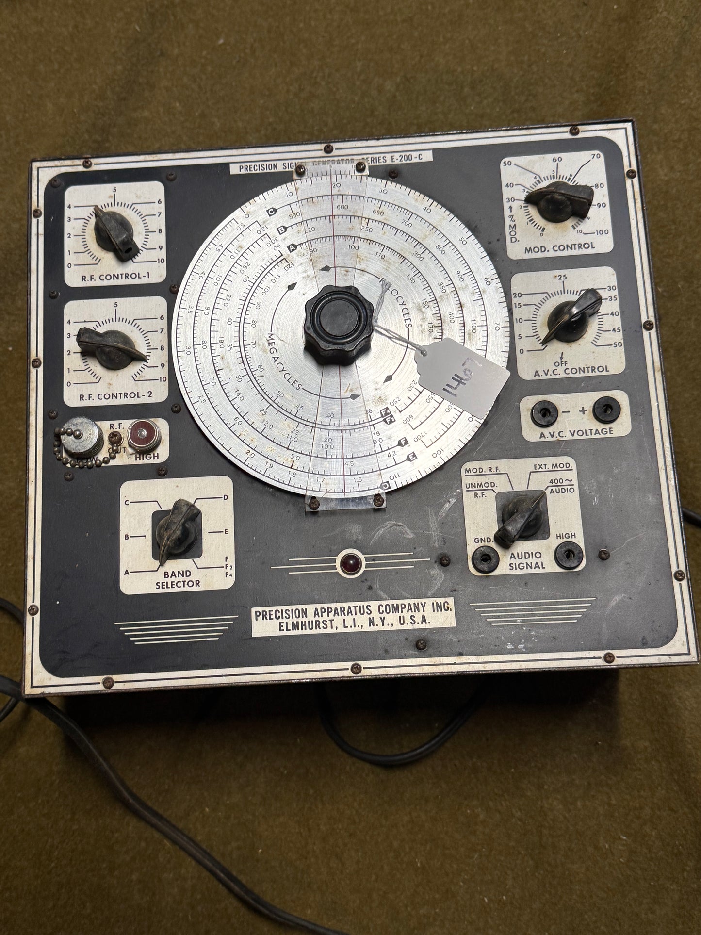 Vintage Precision Apparatus Company E-200-C Precision Signal Generator