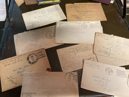 WWII LETTERS HOME Same soldier same recipient