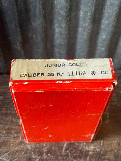 Colt Junior .25 ACP Semi-Automatic Pistol – Original Box – 2 Magazines