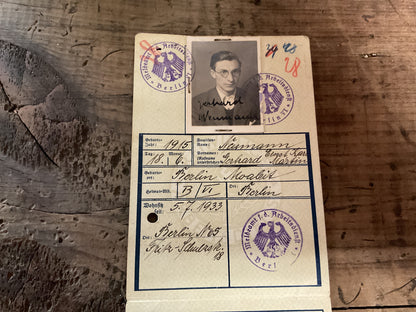 Original 1935 German Freiwillinger Arbeitsdienst (FAD) Service ID Booklet-Named