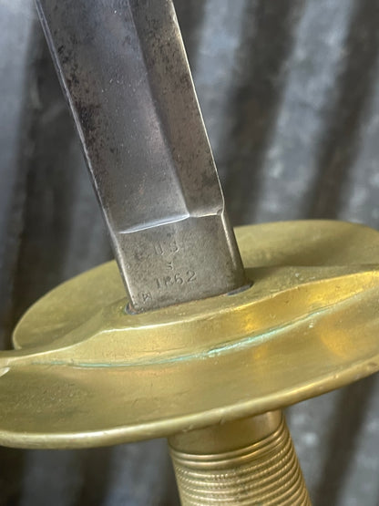 Civil War Era U.S. NCO Sword — 1862 Dated — No Maker Mark