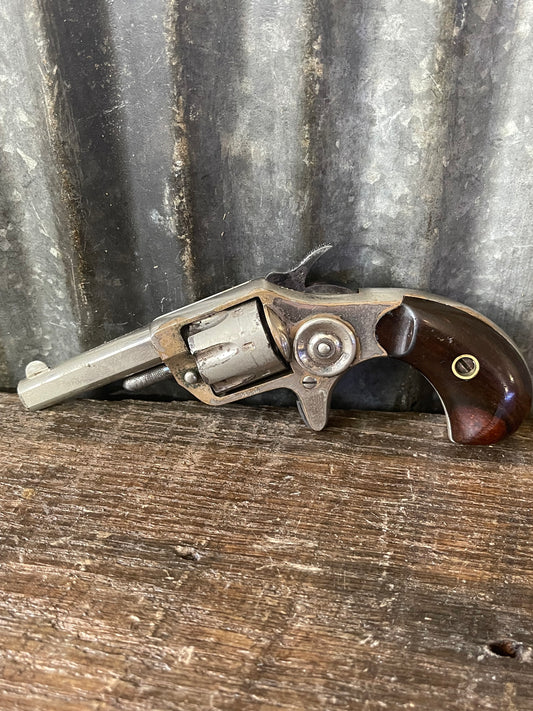 Colt New Line .22 Short Pocket Revolver – Antique – Factory Nickel – Civil War Era Design