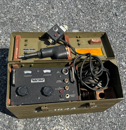 U.S. Military TS-184A/AP Radar Test Set with Original Transit Case – Cold War Aviation Electronics