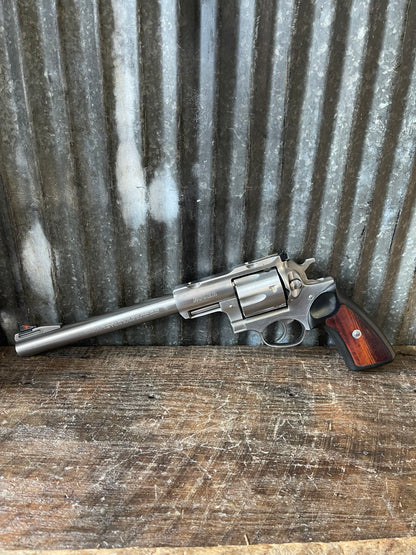 Ruger Super Redhawk Stainless Revolver – .44 Magnum – 9½” Barrel – Burris Safari 4x Scope – Boxed