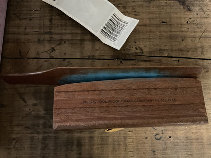 Vintage M.L. Lynch “Fool Proof” Turkey Call-Model No. 101, 1965 with Box